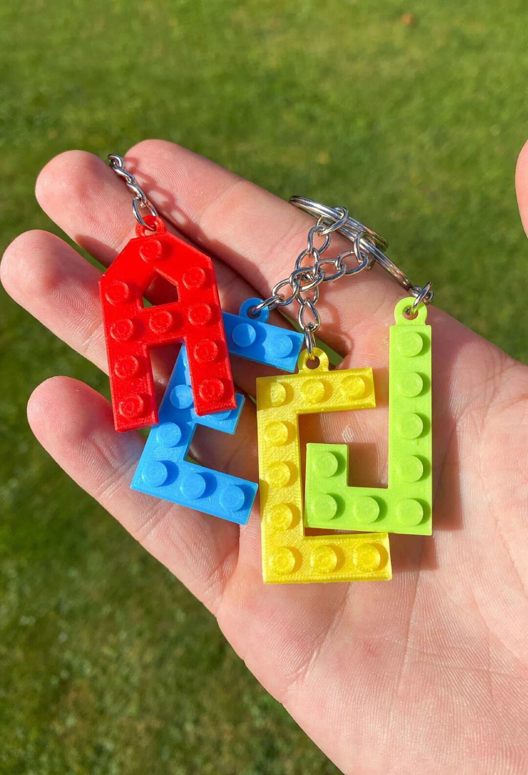 Custom Keychain Designed Like a Building Block - Etsy