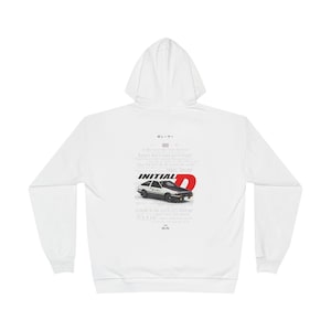 Cooler Anime Hoodie für Autobegeisterte, umweltfreundlicher Pullover, Streetstyle, Initial D Fanwear, Driften AE86, japanische Animation, JDM Racing