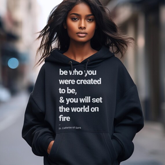 Unisex Hoodie Faith inspired Apparel Christian Hoodie Gift for Men Gift for Women Saint Quote Catholic inspired Etsy