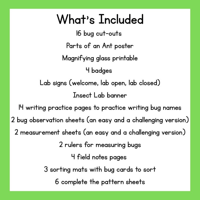 Bug Scientist Dramatic Play Center, Insect Lab Pretend Play, Preschool ...