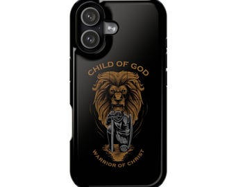 MagSafe iphone 17 16 15 cases, Impact-Resistant Cases, christian phone case, cross phone case, faith phone cover, jesus phone case
