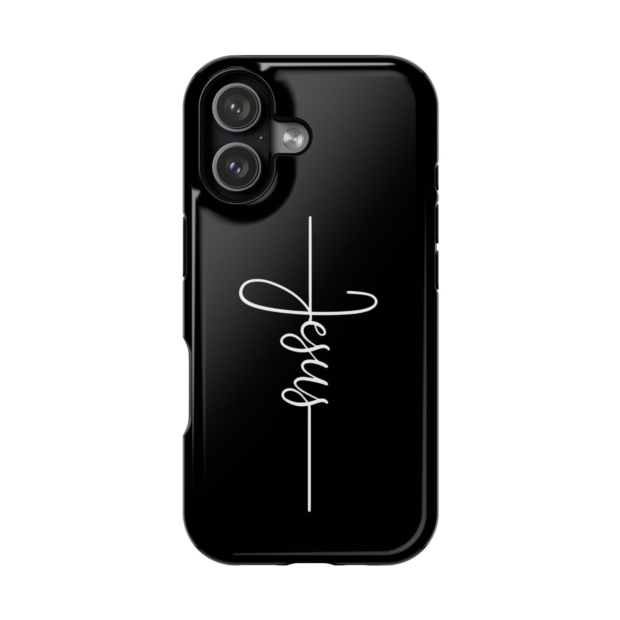 Christian Cross iPhone 17 Dual Layer Case – Magsafe Jesus Phone