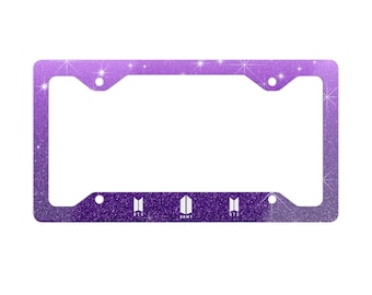 BTS Army Pink License Plate Frame - Etsy
