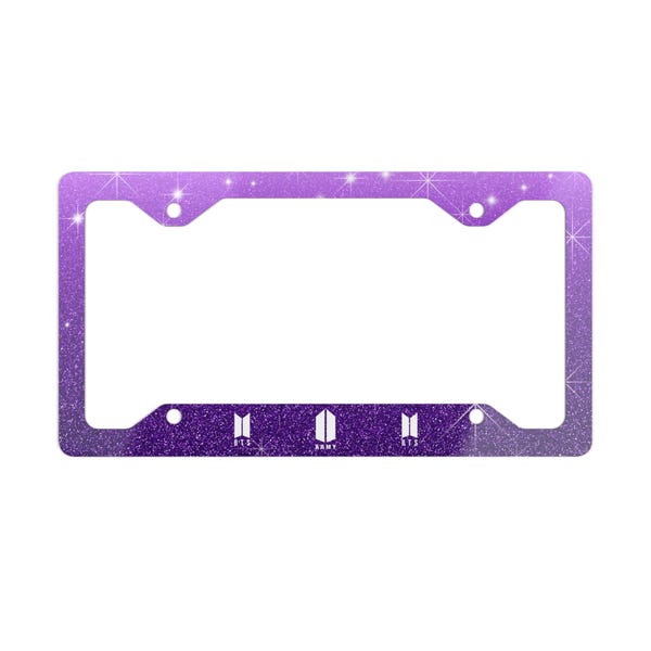kpop License Plate Frame, Kpop Car Decor, Metal Plate Holder, Birthday Gift for Kpop fan