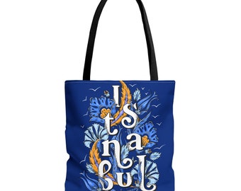 Istanbul Tote Bag (AOP), Shoulder bag, gift for her, mother's day bag gift, gift for her, mothers day gift.