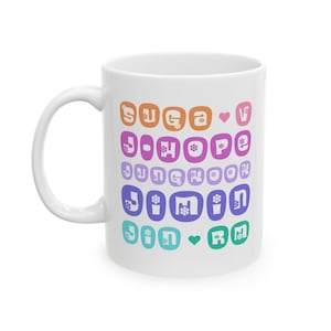 free shipping, Ceramic Mug, (11oz, 15oz), Dishwasher safe,  kpop mug, army mug  jungkook mug, kpop gift  kpop coffee cup, Kpop army mug