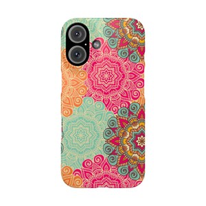 Mandala Handyhülle, Boho Handyhülle, Zen Handyhülle, spirituelle Hülle, Hippie Handyhülle, Yoga Handyhülle, bunte Mandala, dünne Handyhülle