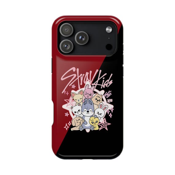 Magsafe Skz Stray Kids Black Red iPhone Cases, Skzoo Phone Cases