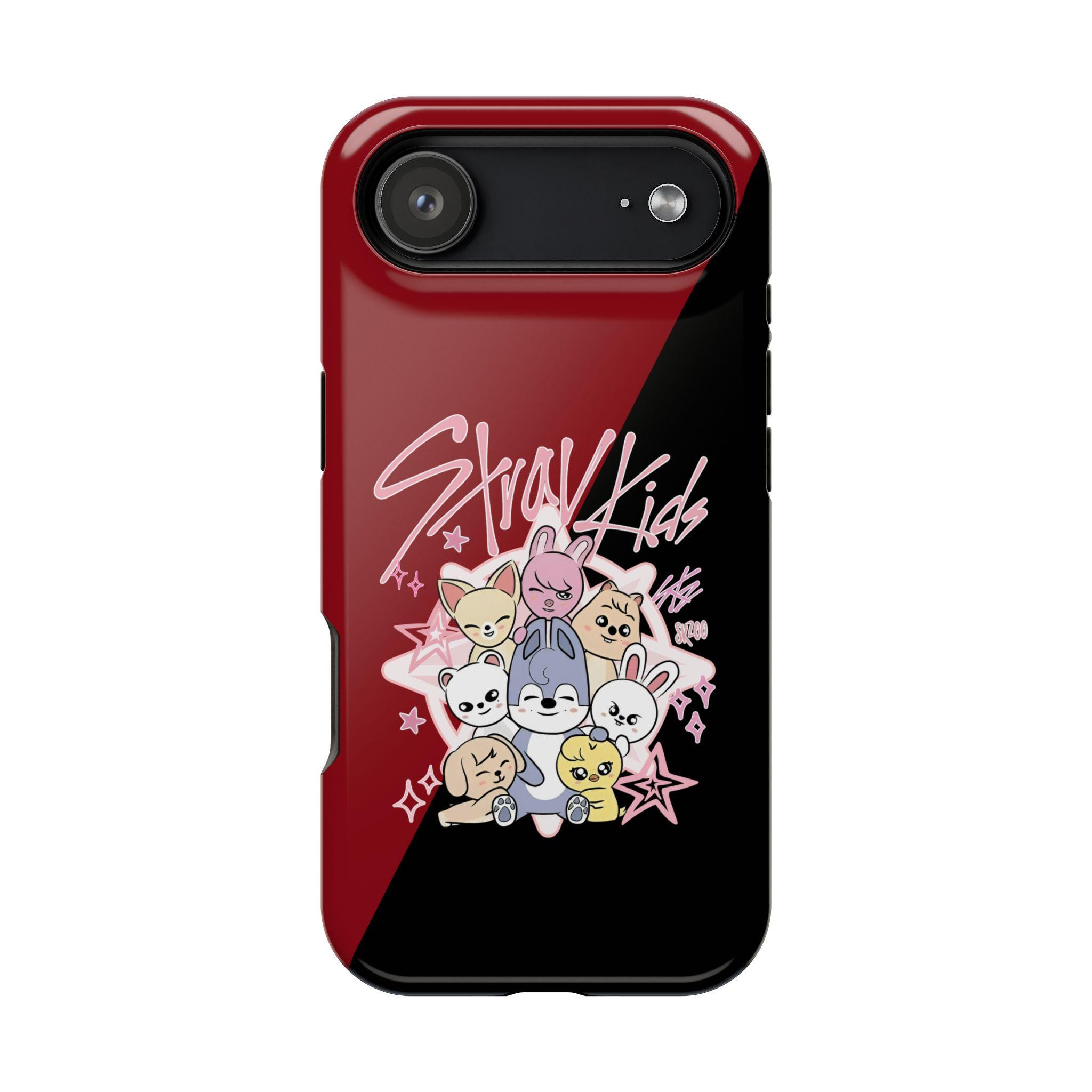 Magsafe Skz Stray Kids Black Red iPhone Cases, Skzoo Phone Cases