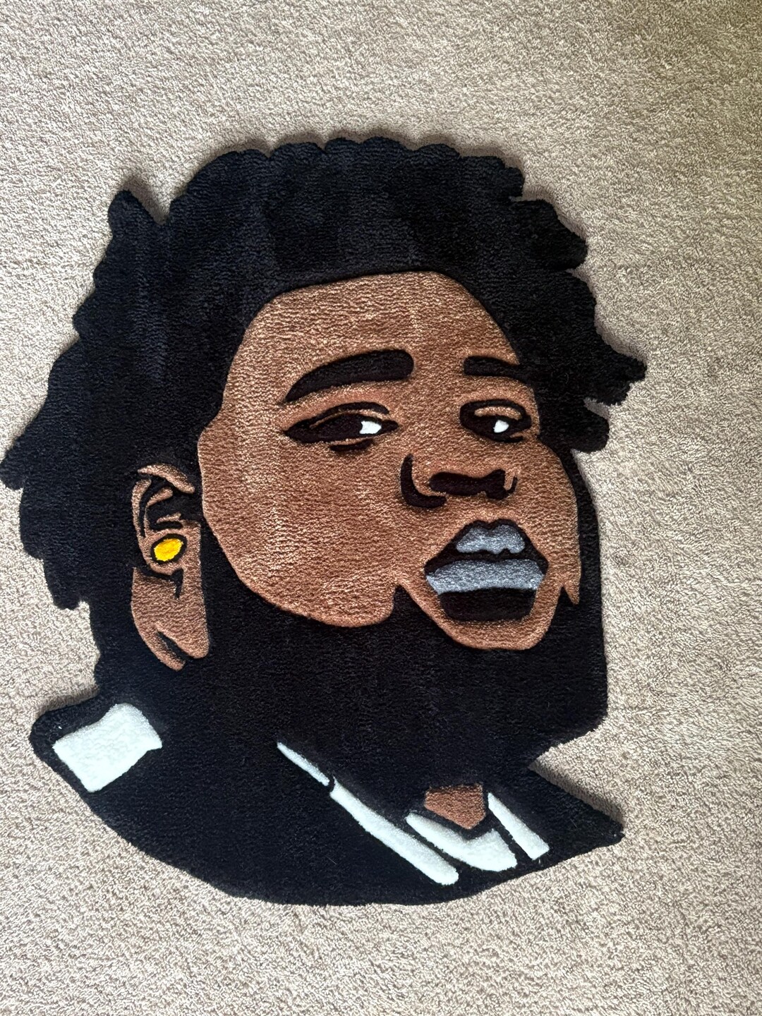 Custom Rod Wave Tufted Rug | Rap Rug | Hip Hop Wall Art | Custom ...