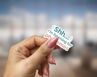 Phonological Awareness Sticker: Speech Therapy SLP Vinyl Decal