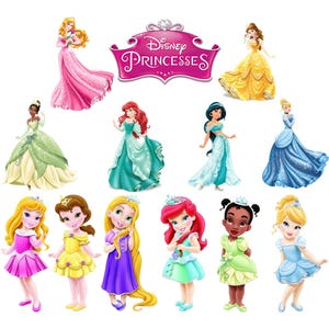 Princesas Disney Fondo Transparente 13 Individuales PNG, Disney Princess Transparent Background PNG 13 images. Fiesta, Cumpleaños, Birthday
