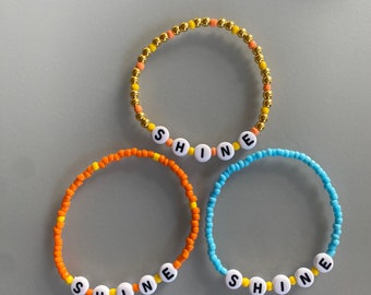 Beaded Mindfulness “Shine” Bracelet