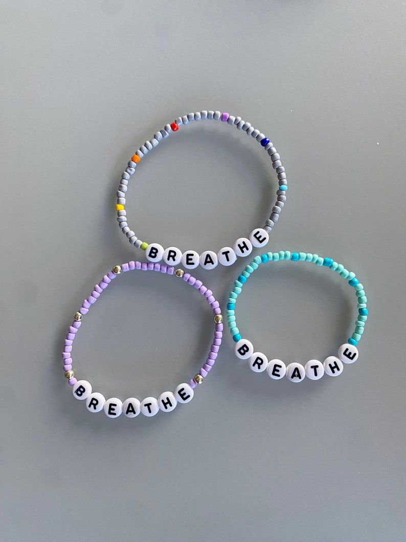 Beaded Mindfulness Breathe Bracelet zdjęcie 2