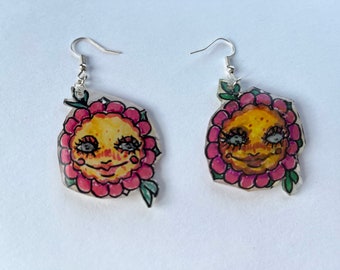 Flower earrings