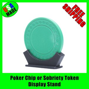 3D Printed Poker Chip Display Stand – Collectible Coin & Token Holder