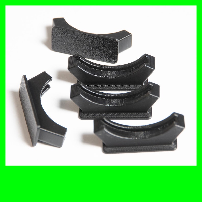 Qty 5 poker chip or sobriety token display stands.  Color black.
