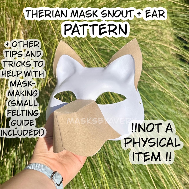 Therian Mask Template - Etsy