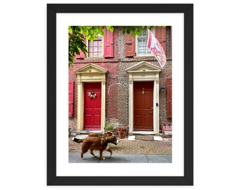 Dogs down the Alley, Dog photography, City photography, Philadelphia photography, Wall print