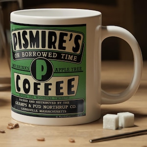 On Borrowed Time Mug 20oz. Retro On Borrowed Time Movie Mug 1939 Pismire's Mug similar to Yester Year by Westwood  Mugs. Yesteryear Mugs
