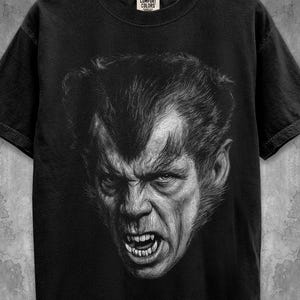 Werewolf Shirt, Henry Hull Werewolf T-Shirt, Wolfman T-Shirt, Halloween-Kostüm Shirt. Werwolf Of London Shirt.