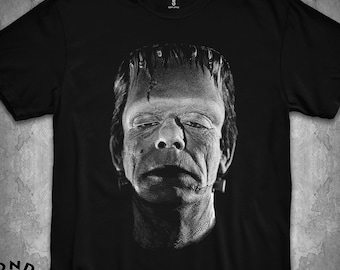 Frankenstein Shirt, Glenn Strange Frankenstein T-Shirt, Frankenstein tshirt, Gothic Frankenstein Halloween shirt.