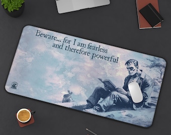 Alfombrilla de ratón Frankenstein, alfombrilla de escritorio para amantes de los libros, alfombrilla de ratón grande Frankenstein, alfombrilla de escritorio grande Frankenstein. Alfombrilla de ratón Frankenstein para amantes de los libros.