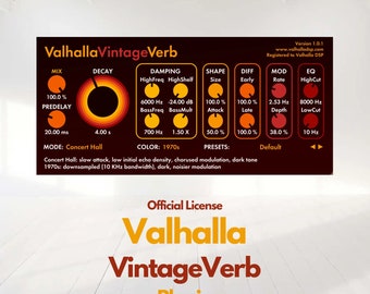 ValhallaVintageVerb 4.0.5 - Official License: Audio plugin for professional sound processing!