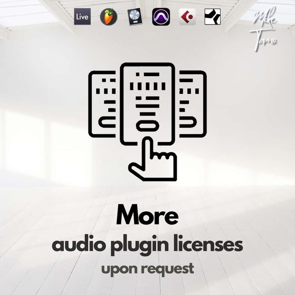 More audio plugin licenses upon request