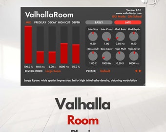 ValhallaRoom 2.0.5 - Official License: Audio plugin for professional sound processing!