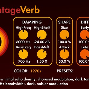 ValhallaVintageVerb 4.0.5 Official License: Audio plugin for professional sound processing image 2