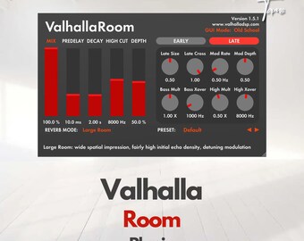 ValhallaRoom 2.0.5 - Official License: Audio plugin for professional sound processing!