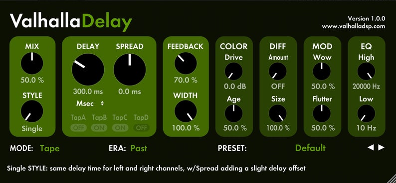 ValhallaDelay 2.5.2 Official License: Audio plugin for professional sound processing Bild 2