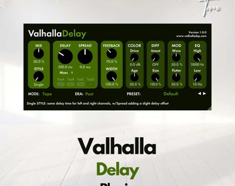 ValhallaDelay 2.5.2 - Licence Officielle : Plugin audio pour un traitement sonore professionnel !