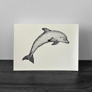 Delfin ("Dolphin 1") Grußkarte mit Umschlag(en)
