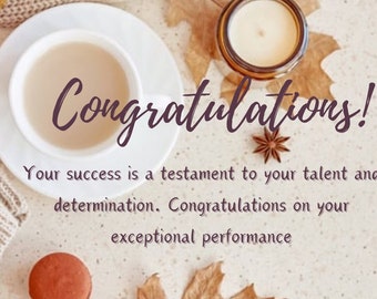 Congratulations card template flyers