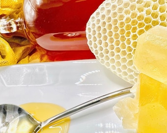 Amber Raw Honey Crystal Candy: Edible Jelly Gemstones Wagashi