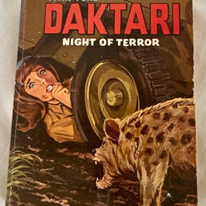 Vintage 1960s Whitman Big Little Book- Ivan Tors' Daktari: Night of Terror