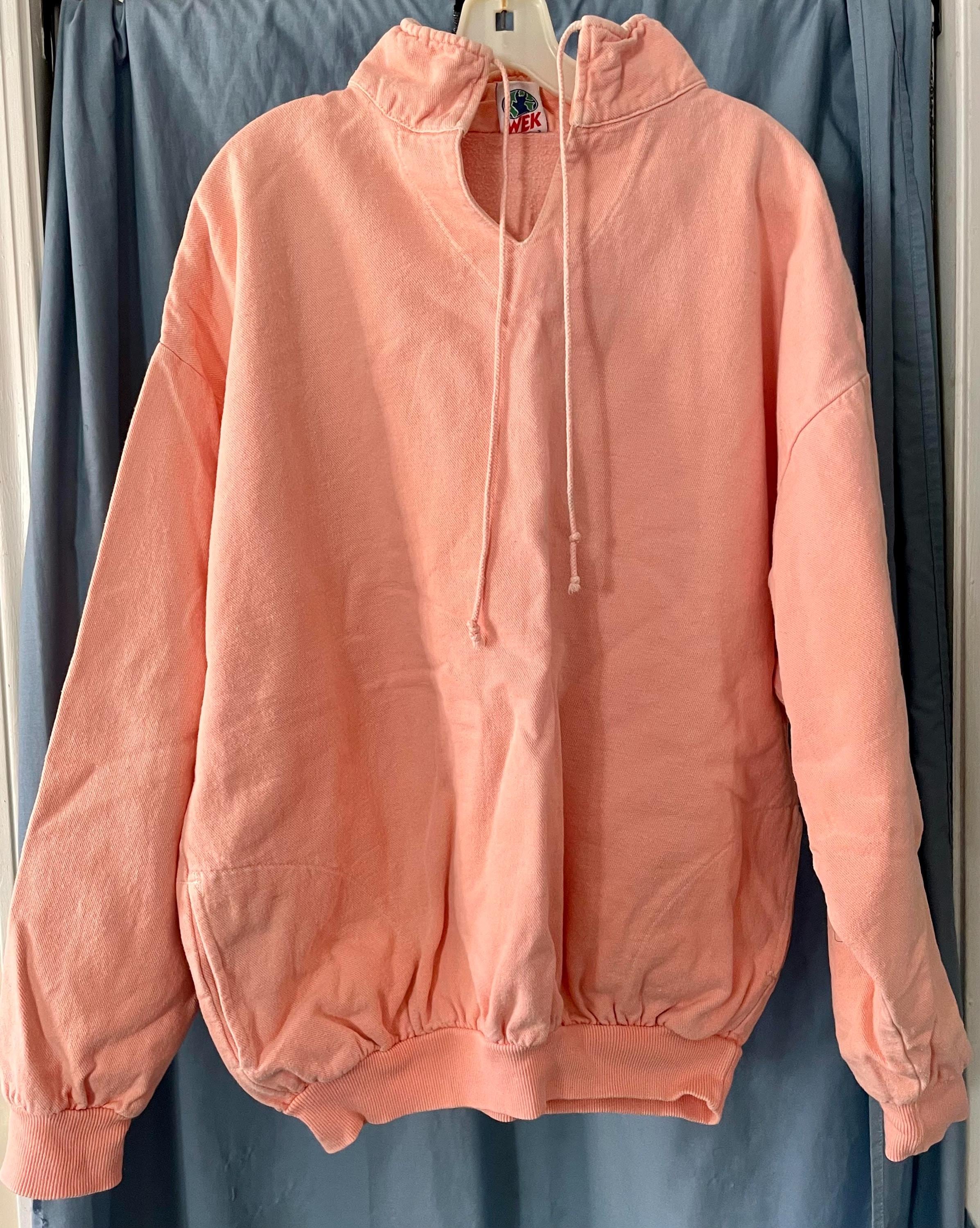 Vintage 80s Wek Surfwear Sweatshirt: Orange Stand up Collar - Etsy