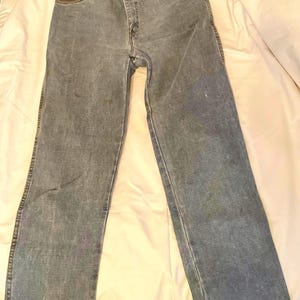 Vintage 80s Mens Guess Jeans Size 32/32,waist 32 inseam 32 Excellent Used Condition Leather accents