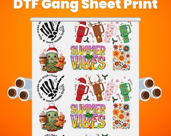 DTF Gang Sheet, DTF Prints, Personalized Heat Print, Direct to Film Transfer, DTF Sheet, Dtf Transfers, Bulk Dtf Prints, Dtf Wholesale