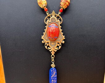 Set Bijoux Pharaon (collier + Boucles D'oreilles) Argenté - Belle Miss Paris, Neuf Sans Emballage