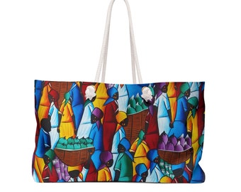 Haitian Art Weekender Travel Bag