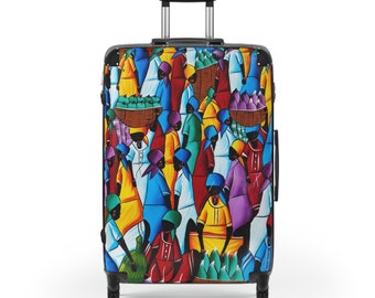 Haitian Art Suitcases (Luggage sold separately)