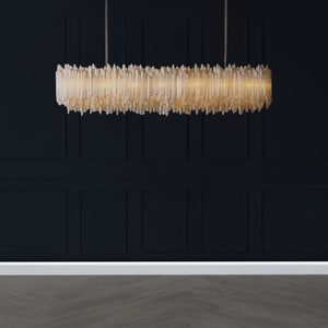 Selenite Crystal Toothy Chandelier 72 zdjęcie 2