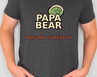 Papa Bear Shirt, Papa Bear Tee, Father's Day Gift for Dad, Funny Dad Gift, Bella Canvas 3001 Unisex Shirt
