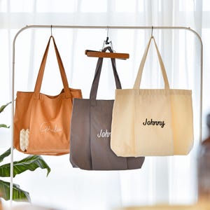 Personalisierte Yogataschen, individuell bestickte Tragetaschen mit Monogrammen, Pilates-Taschen aus Bio-Baumwolle, Yogatasche