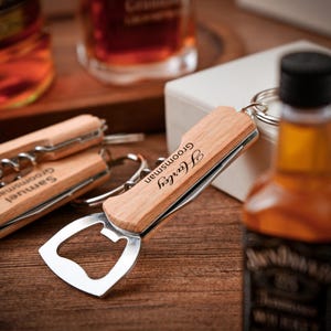 Personalized Engraved Bottle Opener: Groomsmen Gift, Wedding Favor image 3