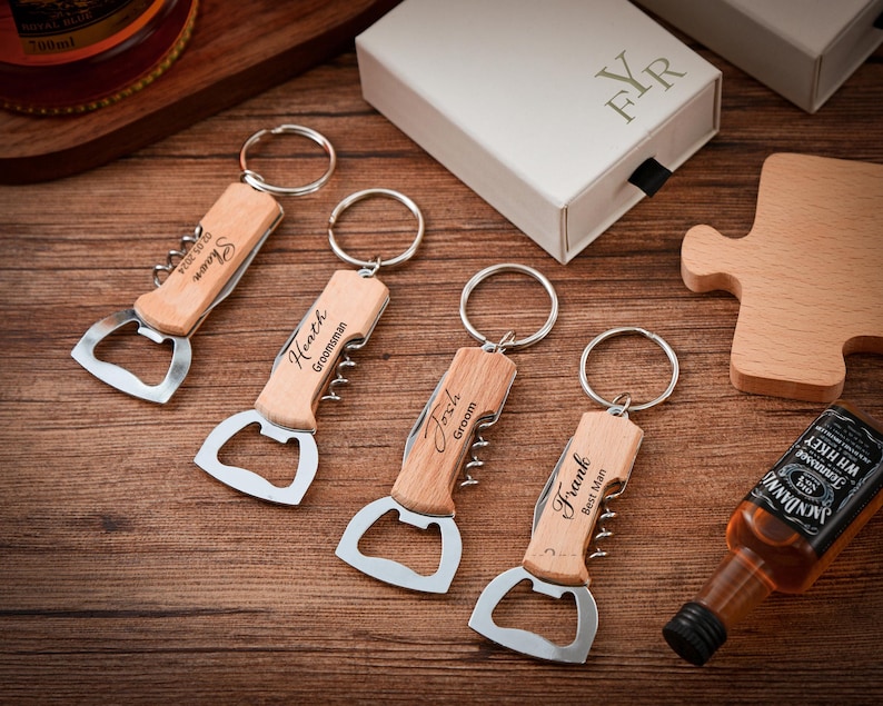 Personalized Engraved Bottle Opener: Groomsmen Gift, Wedding Favor image 7