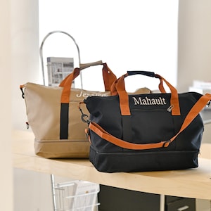 Personalisierte Sporttasche mit Namen, maßgeschneiderte Reisetasche, bestickte Wochenendtasche, Reisetasche für Frauen, Reisetasche, einzigartiges Geschenk für sie